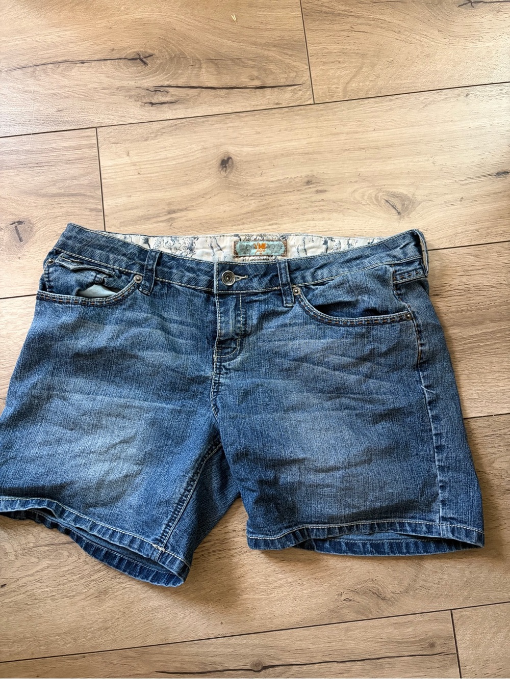 YMI Women's Blue Denim Jean Shorts - Classic Wash